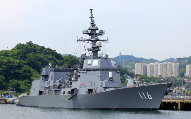 日本海上自卫队DD116照月号驱逐舰